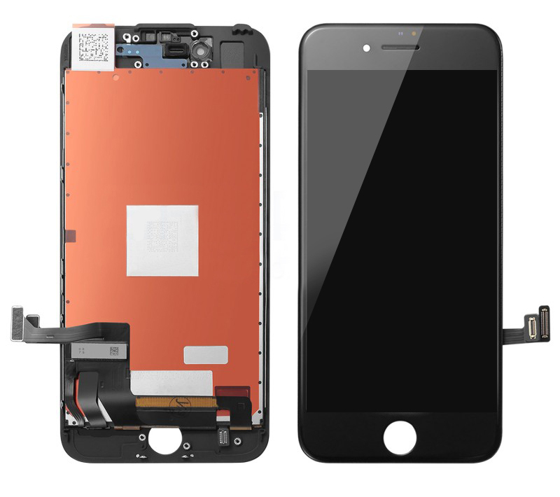 TW INCELL LCD για iPhone 8 Plus, camera-sensor ring, earmesh, μαύρη - TW INCELL 78633