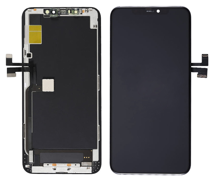 TW INCELL LCD για iPhone 11 Pro Max, camera-sensor ring, earmesh, μαύρη - TW INCELL 89839