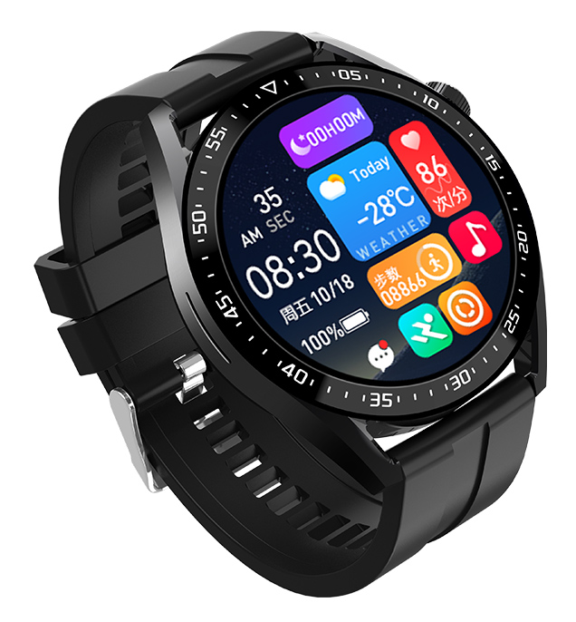 ΙΝΤΙΜΕ smartwatch 3 Pro, 1.28", IP67, heart rate, ηχείο & mic, μαύρο - INTIME 109717