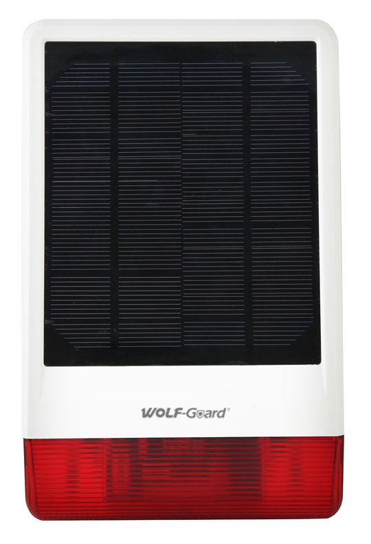 WOLF GUARD ασύρματη ηλιακή σειρήνα εξωτερικού χώρου JD-W06 - WOLF GUARD 84065