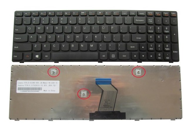 Πληκτρολόγιο για Lenovo IdeaPad G500/G505/G510, US, μαύρο - UNBRANDED 51136