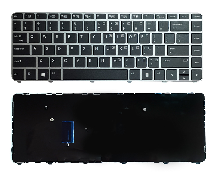 Πληκτρολόγιο για HP EliteBook 745 G3/840 G3, μαύρο - UNBRANDED 77663