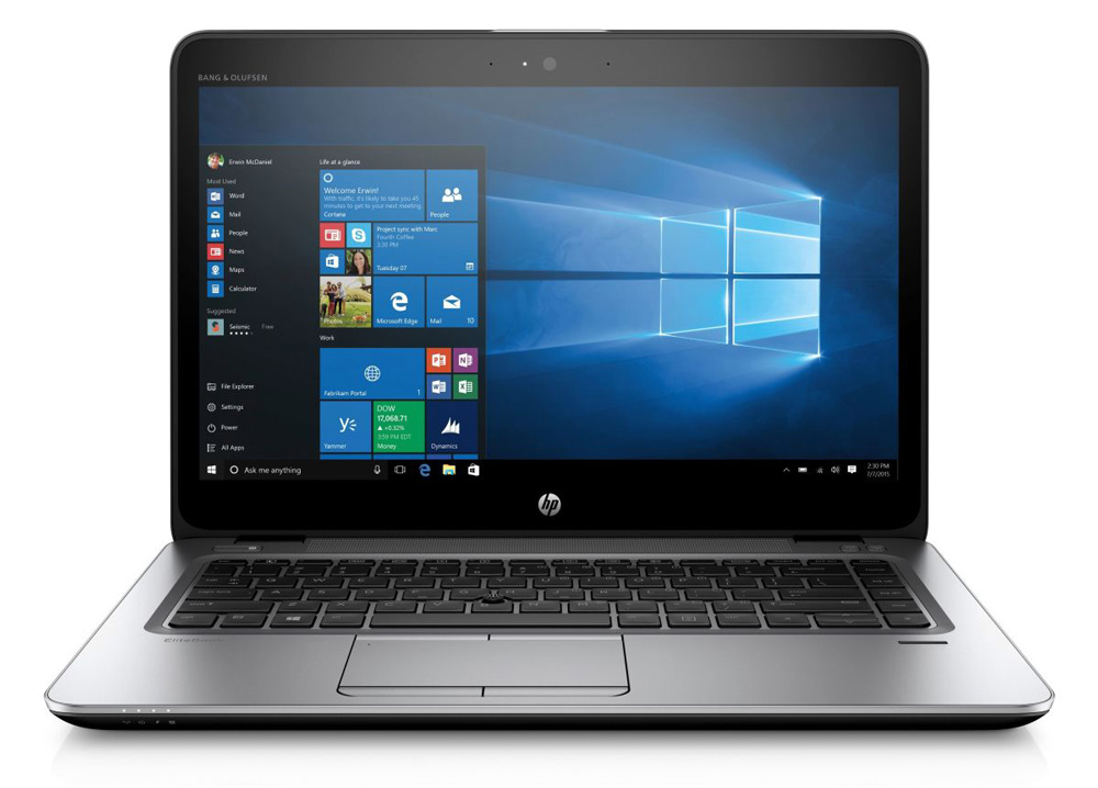 HP Laptop EliteBook 840 G4, i7-7500U, 8/512GB M.2, Cam, 14", REF Grade A - HP 118649