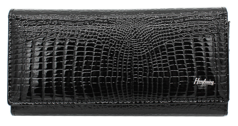 HENGHUANG γυναικείο πορτοφόλι LBAG-0007, δερμάτινο, μαύρο - HENGHUANG 89275
