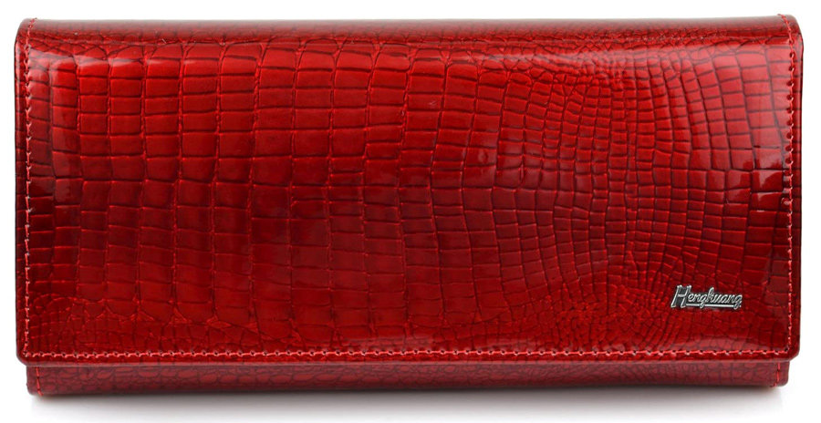 HENGHUANG γυναικείο πορτοφόλι LBAG-0008, δερμάτινο, κόκκινο - HENGHUANG 89276