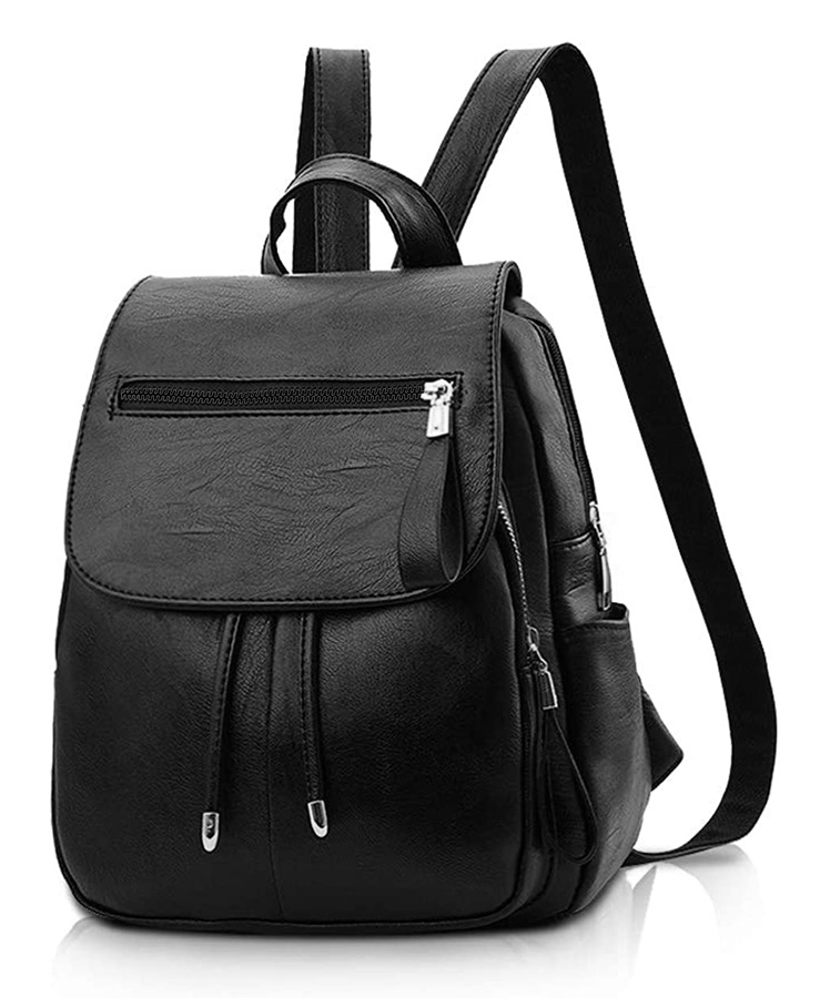 ROXXANI γυναικεία τσάντα πλάτης LBAG-0018, μαύρη - ROXXANI 105286