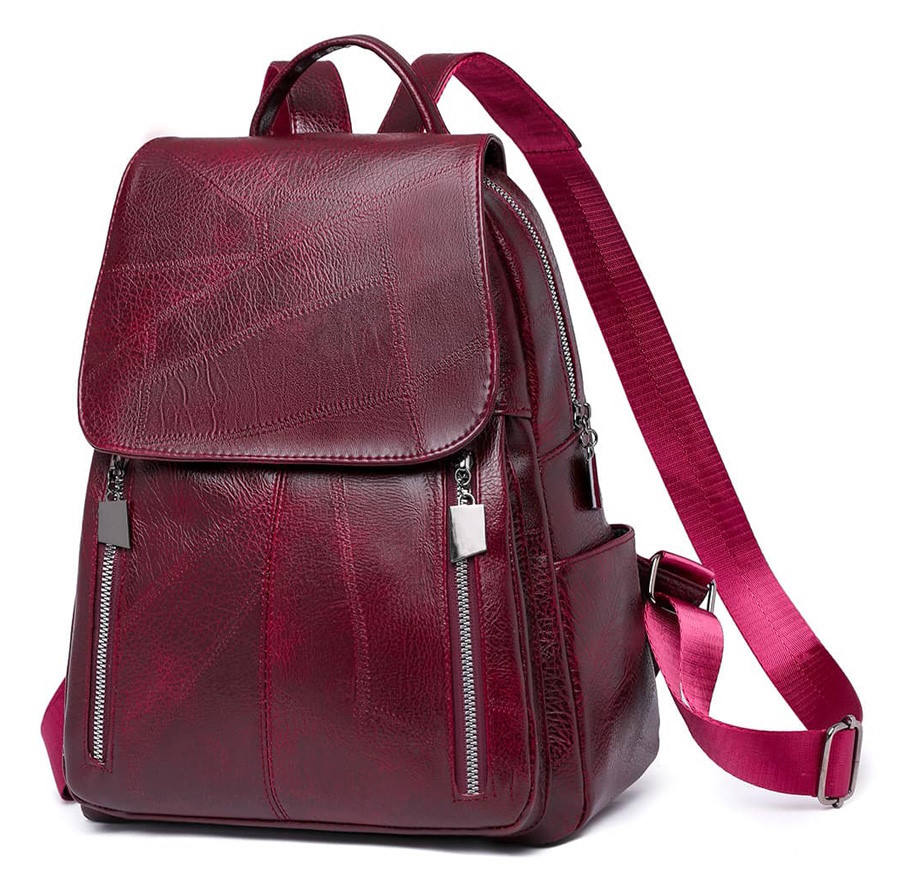 ROXXANI γυναικεία τσάντα πλάτης LBAG-0019, κόκκινη - ROXXANI 109135