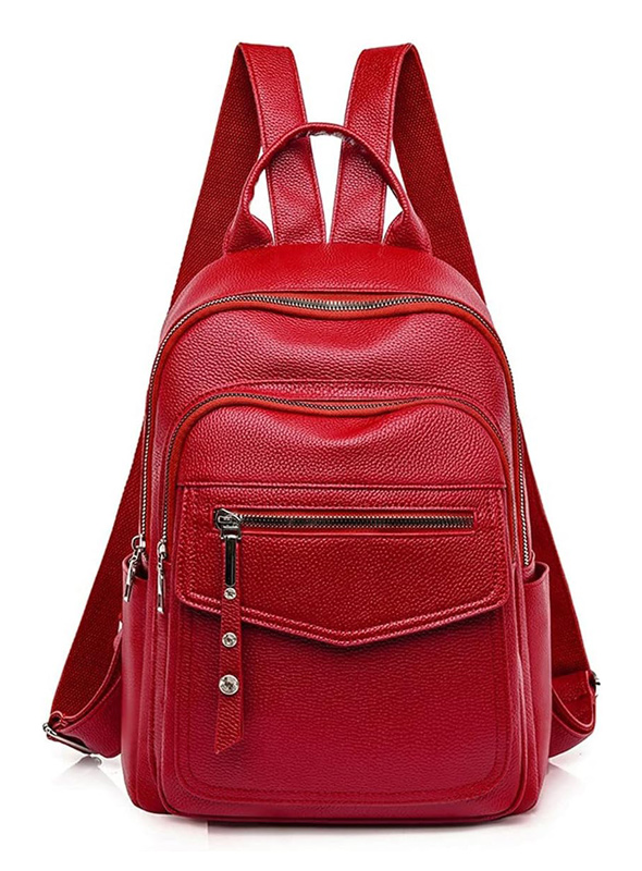 ROXXANI γυναικεία τσάντα πλάτης LBAG-0020, κόκκινη - ROXXANI 109136