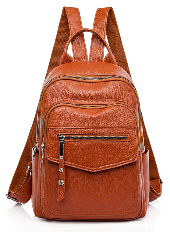 ROXXANI γυναικεία τσάντα πλάτης LBAG-0022, καφέ - ROXXANI 109372