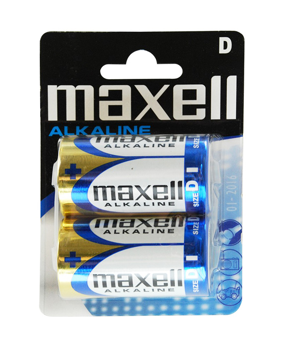 MAXELL αλκαλικές μπαταρίες LR20/D, 1.5V, 2τμχ - MAXELL 24566