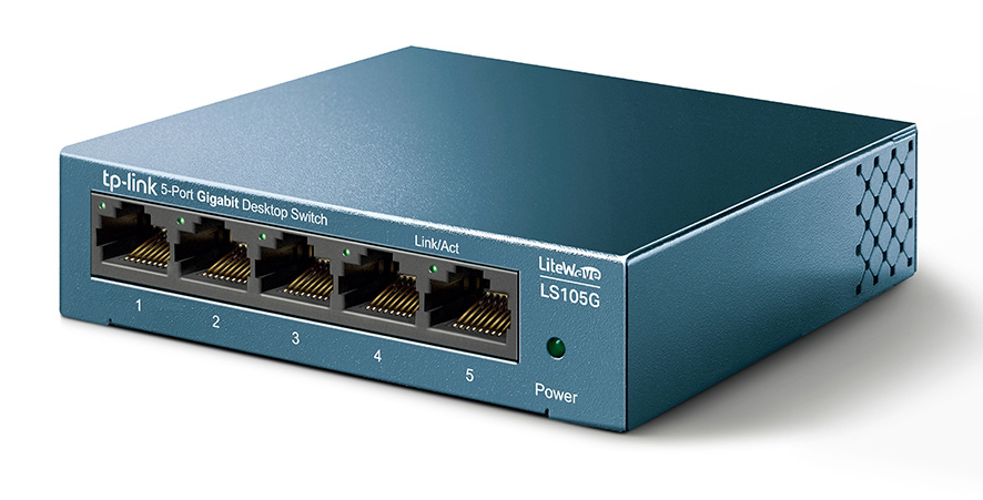 TP-LINK Desktop Switch LS105G, 5-port 10/100/1000Mbps, Ver. 1.0 - TP-LINK 79466