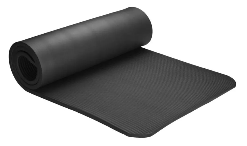 Στρώμα γυμναστικής Yoga Mat MATT-0009, 1800x600x6mm, NBR, μαύρο - UNBRANDED 97141