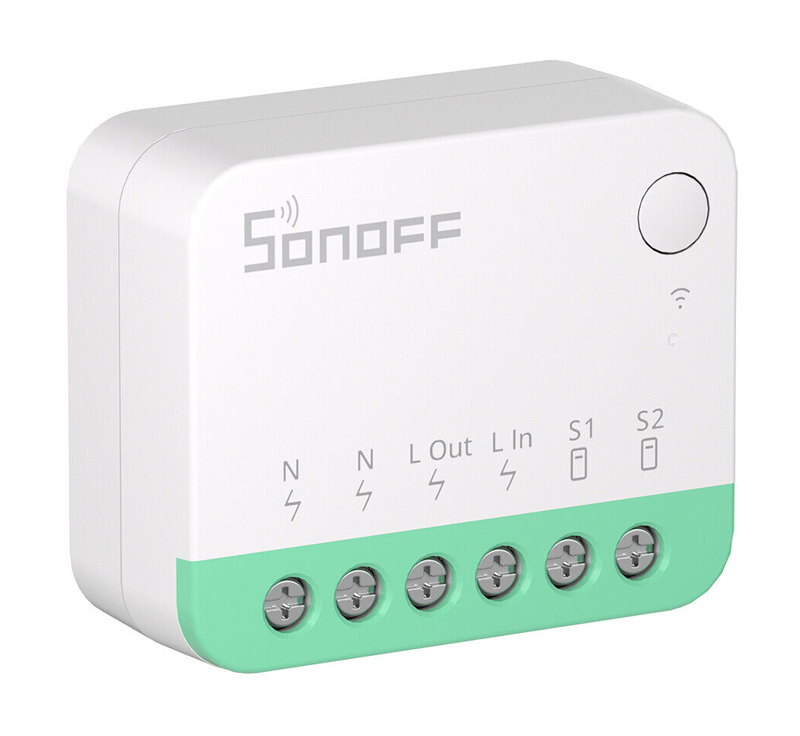 SONOFF smart διακόπτης MINIR4M, 2 κανάλια, Wi-Fi, 10A, λευκός - SONOFF 112753