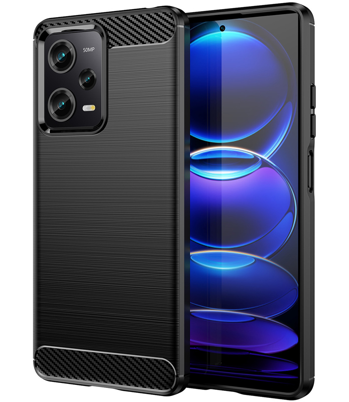 POWERTECH θήκη Carbon MOB-1847 για Xiaomi Note 12 Pro/Poco X5 Pro, μαύρη - POWERTECH 109824
