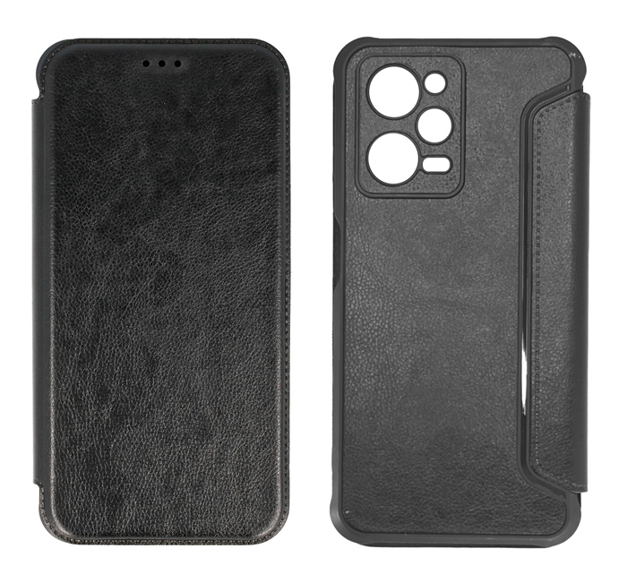 POWERTECH θήκη Razor Leather MOB-1914, Xiaomi Note 12 Pro/X5 Pro, μαύρη - POWERTECH 111388