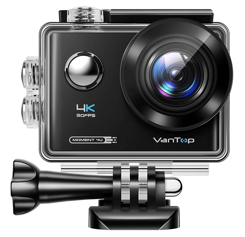 VANTOP action camera Μoment4U, 4K 30fps, 20MP, touch screen, μαύρη - VANTOP 34474