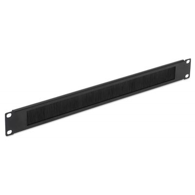 POWERTECH βούρτσα προστασίας για rack NETW-0030, 19"/1U, μεταλλικό, μαύρο - POWERTECH 115450