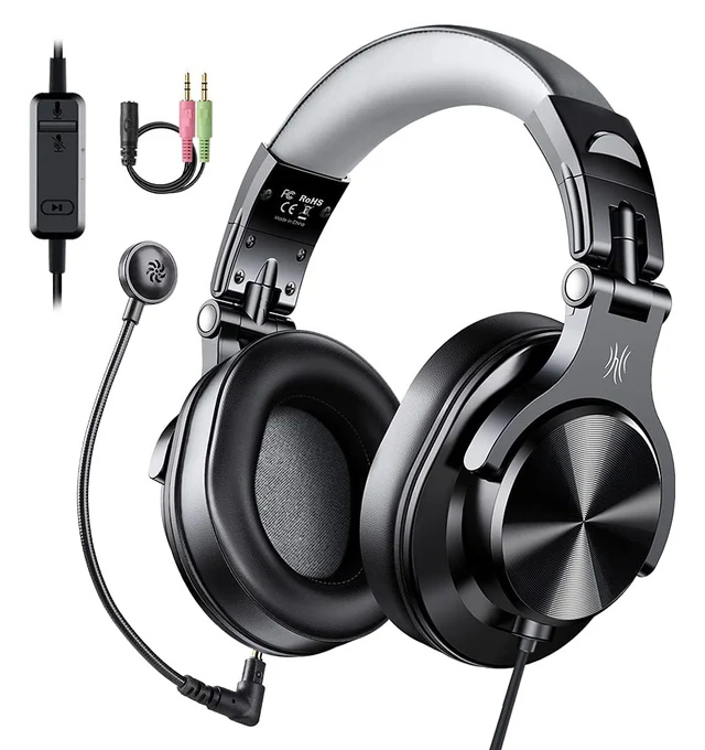 ONEODIO gaming headset Fusion A71D, 3.5mm σύνδεση, Hi-Res, 40mm, μαύρο - ONEODIO 111886