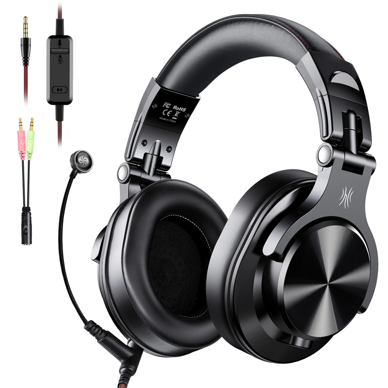 ONEODIO gaming headset Fusion A71M, 6.35mm & 3.5mm, Hi-Res, 40mm, μαύρο - ONEODIO 111885