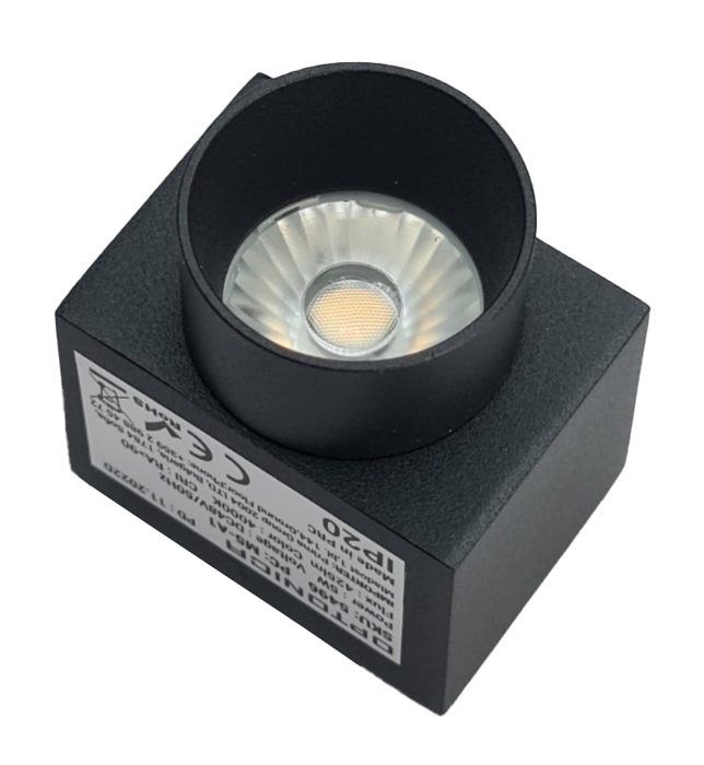 OPTONICA LED μαγνητικό φωτιστικό 5496, 5W, 4000K, μεταλλικό, μαύρο - OPTONICA 108649