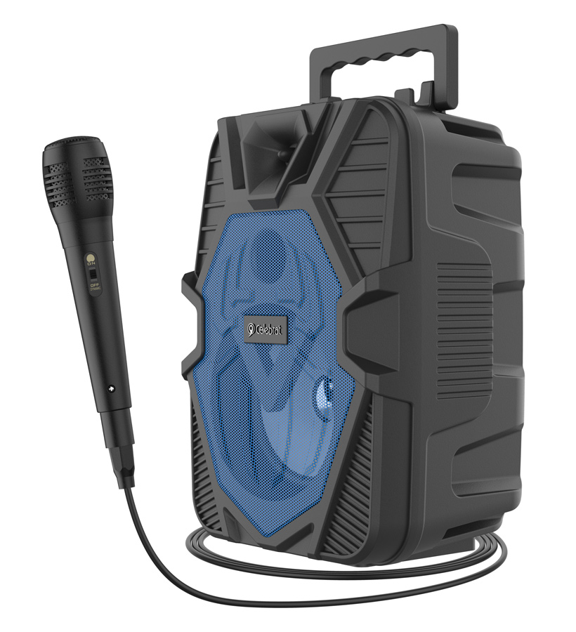 CELEBRAT φορητό ηχείο OS-06 με μικρόφωνο, 5W, 1200mAh, Bluetooth, μπλε - CELEBRAT 111465