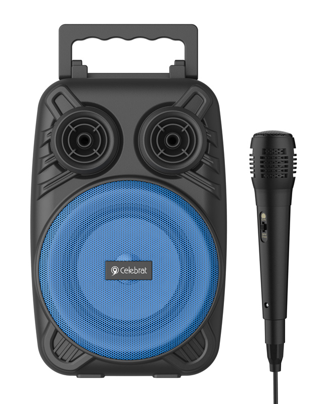 CELEBRAT φορητό ηχείο OS-07 με μικρόφωνο, 5W, 1200mAh, Bluetooth, μπλε - CELEBRAT 111467
