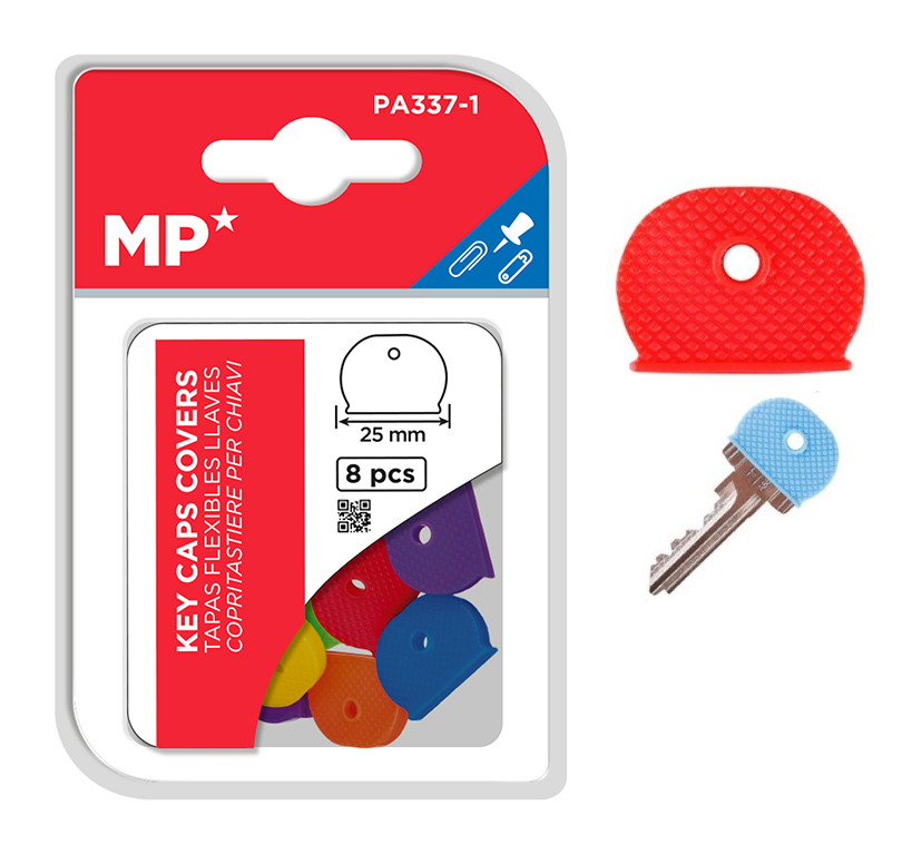 MP πλαστικά καλύμματα κλειδιών PA337-1, 25mm, 8τμχ, διάφορα χρώματα - MP 105577