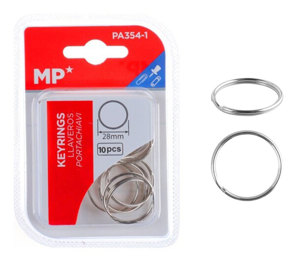 MP μεταλλικοί κρίκοι κλειδιών PA354-1, 28mm, 10τμχ - MP 103472