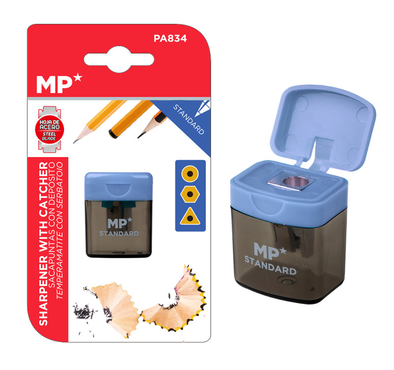 MP ξύστρα μολυβιών με κάδο PA834, μωβ - MP 78130