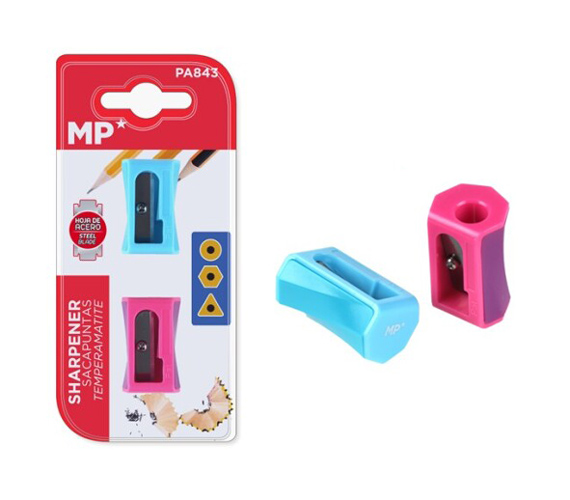 MP σετ πλαστικές ξύστρες PA843, 3.2cm, ροζ & μπλε, 2τμχ - MP 95571