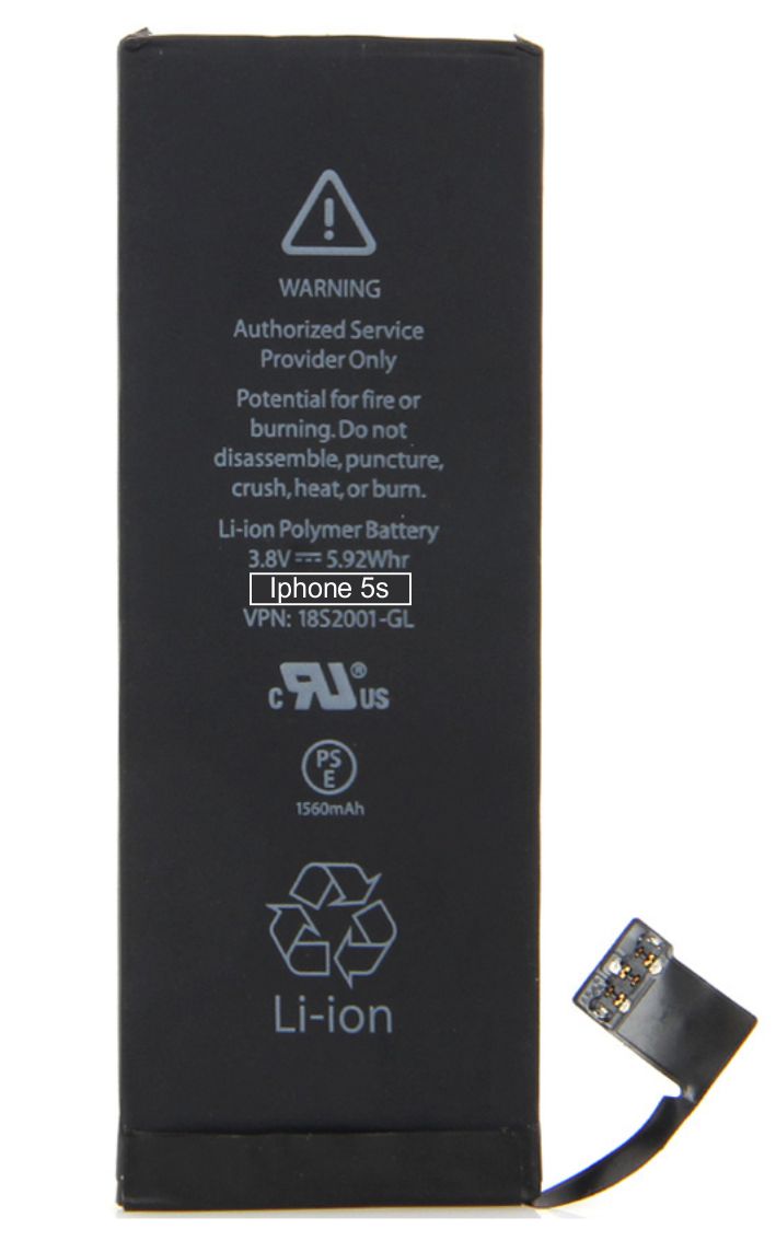 High Copy Μπαταρία για iPhone 5S, Li-ion 1560mAh - UNBRANDED 51560