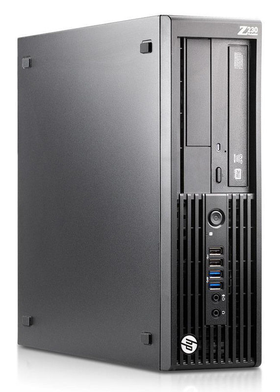 HP Workstation Z230 SFF, Refurbished Grade A Repainted, E3-1240 V3, 4GB, 500GB, FirePro V3900, DVD, FreeDOS - HP 117025