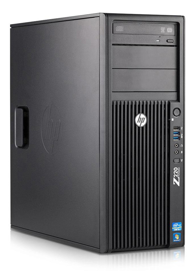 HP Workstation Z220 MT, Refurbished Grade A Repainted, E3-1245 V2, 8GB, 500GB, Nvidia Quadro 4000, DVD, FreeDOS - HP 117077