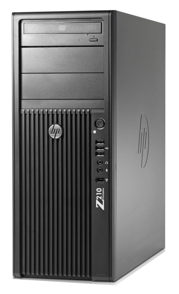 HP Workstation Z210 MT, Refurbished Grade A Repainted, E3-1225, 4GB, 1TB, DVD, Nvidia Quadro 600, FreeDOS - HP 117708