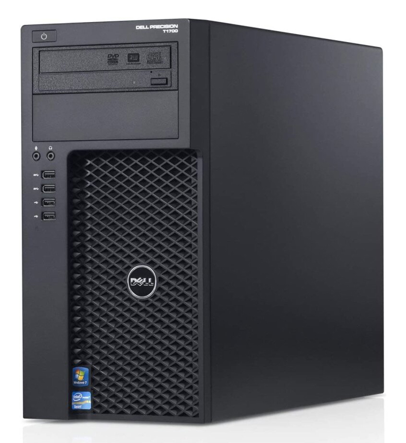 DELL PC Precision T1700 MT, Refurbished Grade A Repainted, E3-1246 V3, 8GB, 1TB HDD, DVD-RW, Nvidia Quadro K420, FreeDOS - DELL 119311