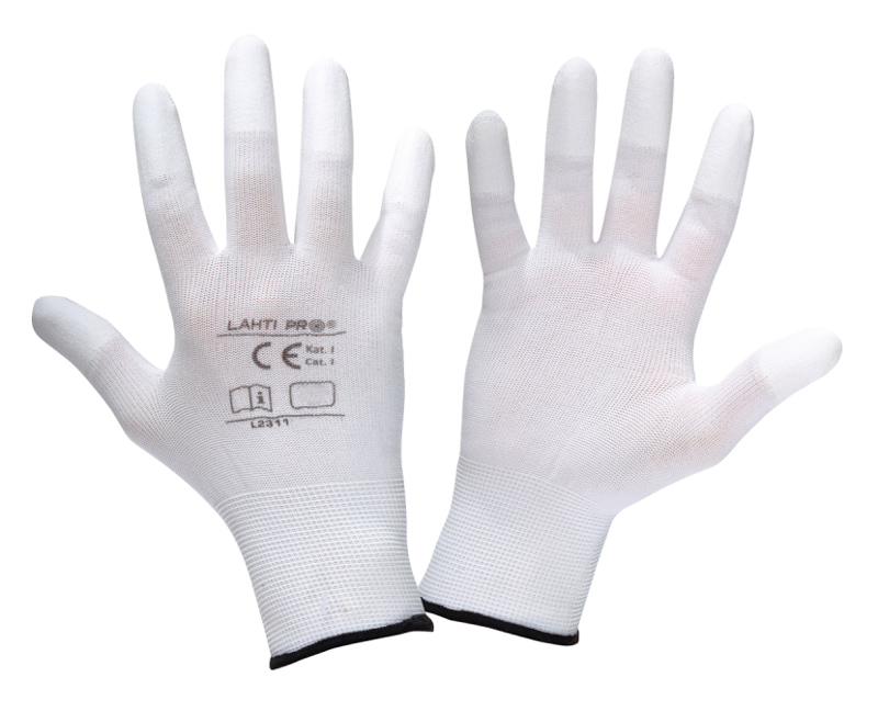 LAHTI PRO γάντια εργασίας L2311, λεπτά, 11/2XL, λευκά - LAHTI PRO 98533