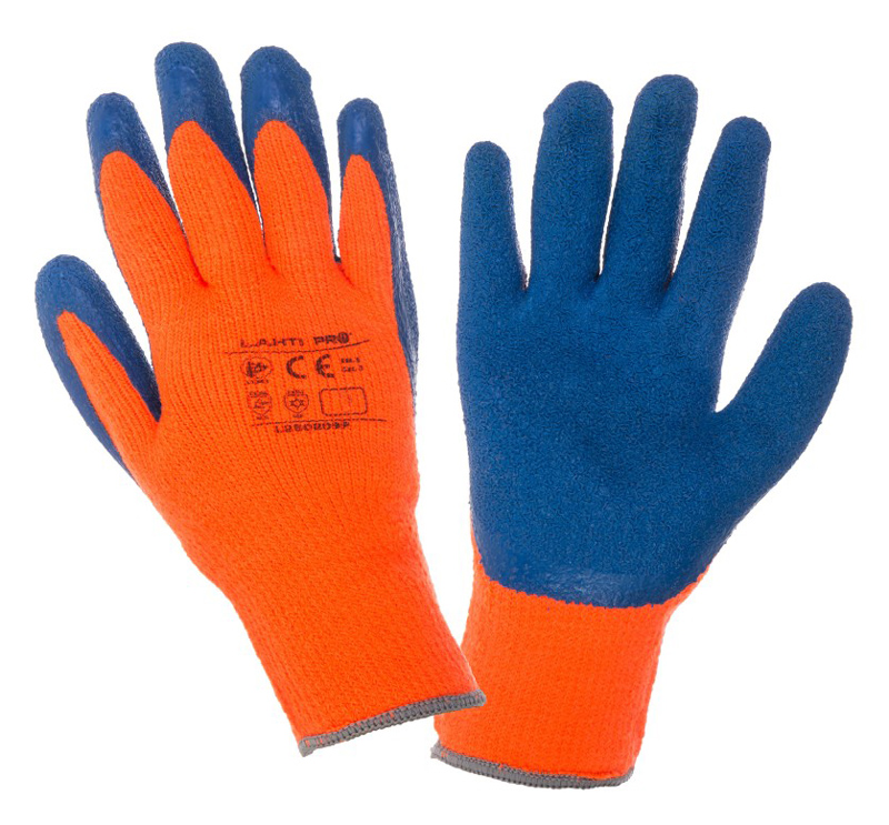 LAHTI PRO γάντια εργασίας L2502, προστασία έως -50°C, 9/L πορτοκαλί-μπλε - LAHTI PRO 98537