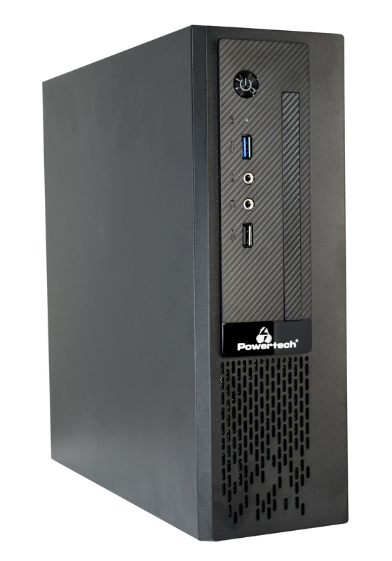 POWERTECH PC Case PT-1098 με 250W PSU, Mini-ITX, 280x93x290mm, μαύρο - POWERTECH 108402