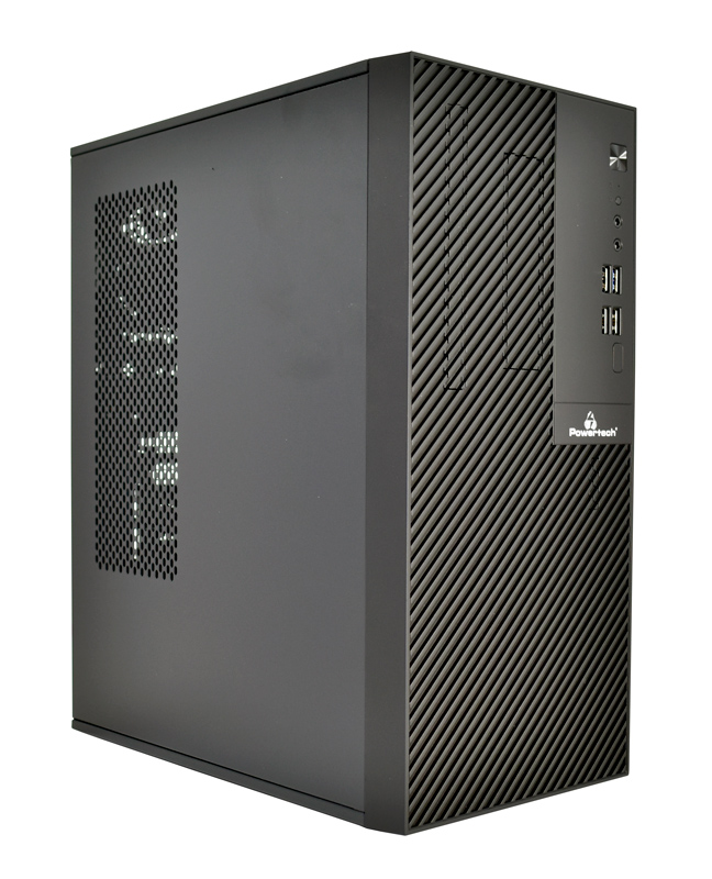 POWERTECH PC Case PT-1101 με 550W PSU, Micro-ATX, 265x168x353mm, μαύρο - POWERTECH 108404