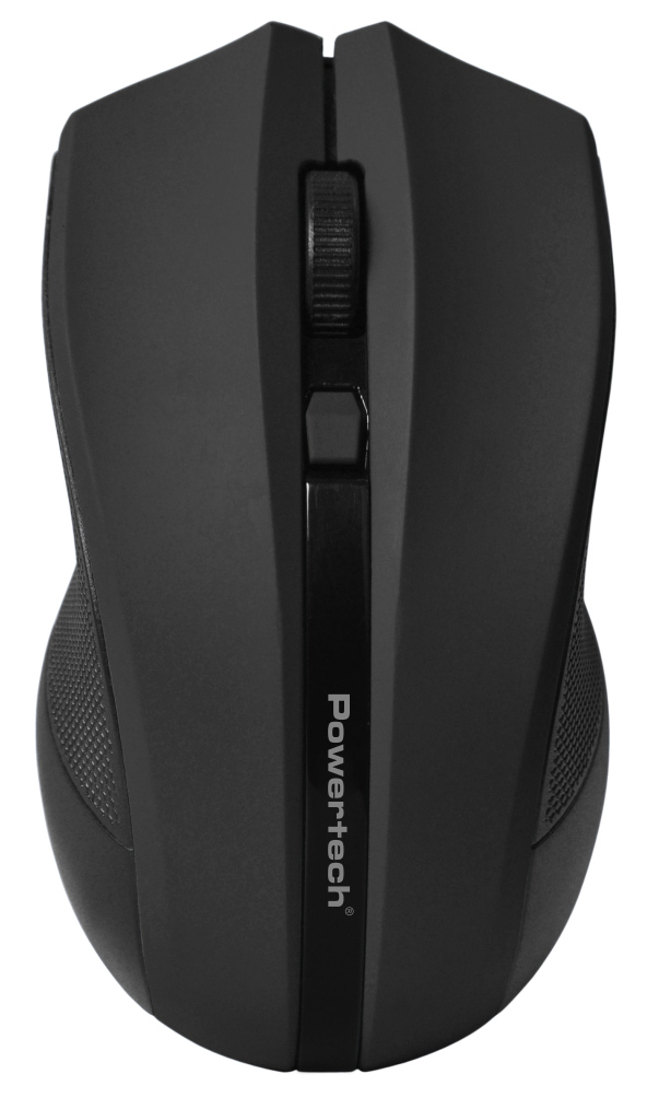 POWERTECH ασύρματο ποντίκι PT-1166, USB δέκτης, 1600DPI, μαύρο - POWERTECH 111864