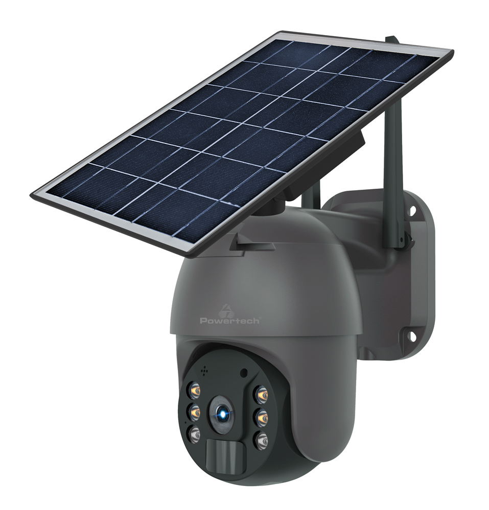 POWERTECH smart ηλιακή κάμερα PT-1175, 3MP, WiFi, SD, PTZ, IP65 - POWERTECH 112232