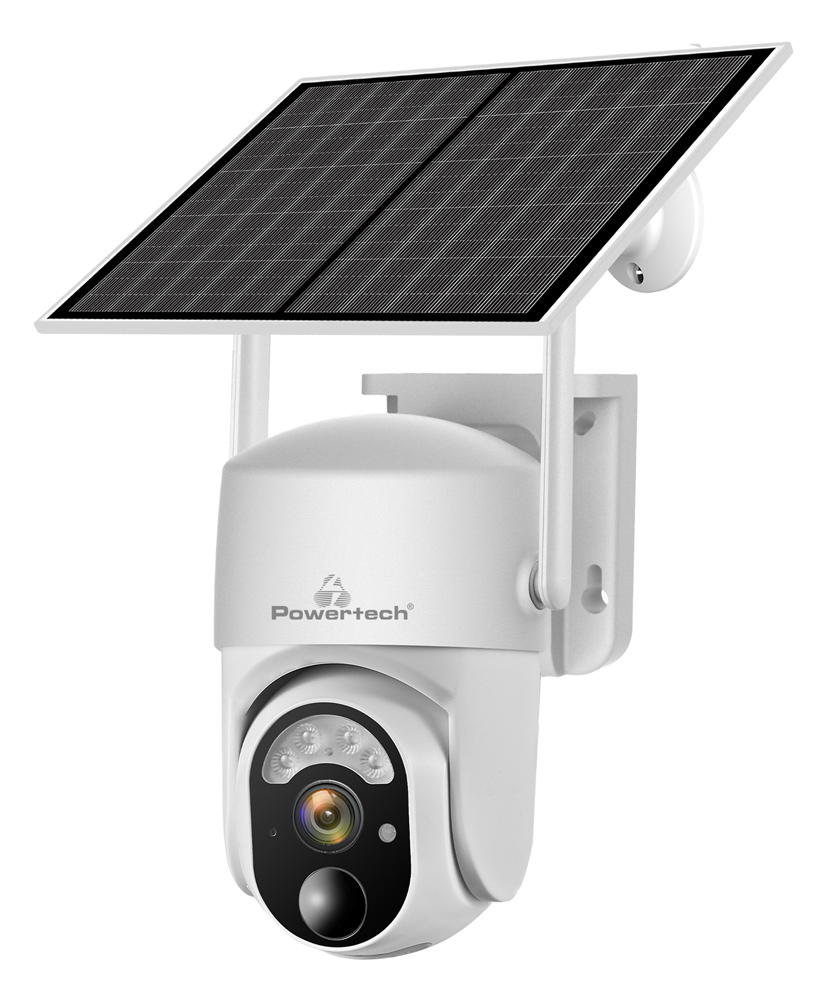POWERTECH smart ηλιακή κάμερα PT-1176, 4MP, 4G, SD, PTZ, IP65 - POWERTECH 112233