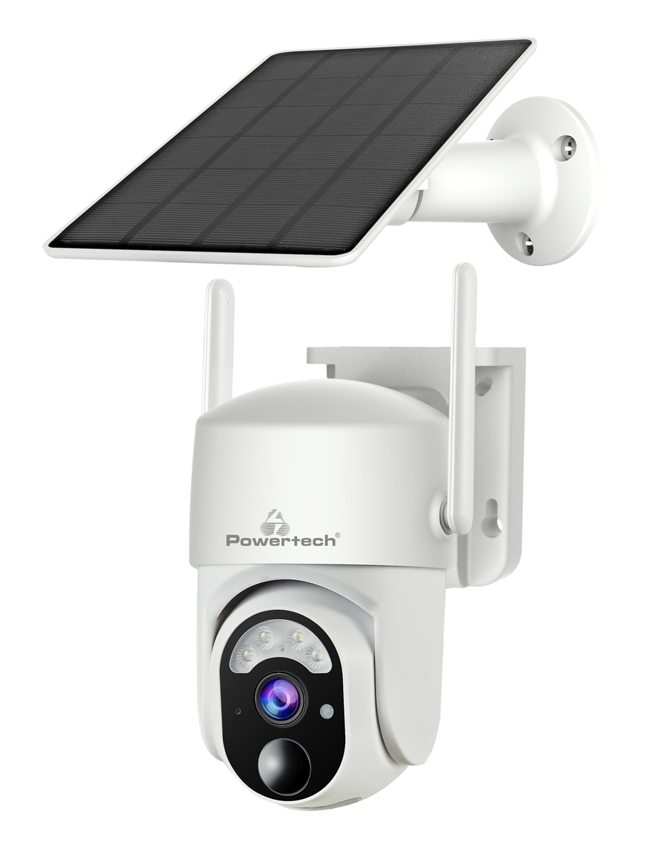 POWERTECH smart ηλιακή κάμερα PT-1177, 4MP, WiFi, SD, PTZ, IP65 - POWERTECH 112234