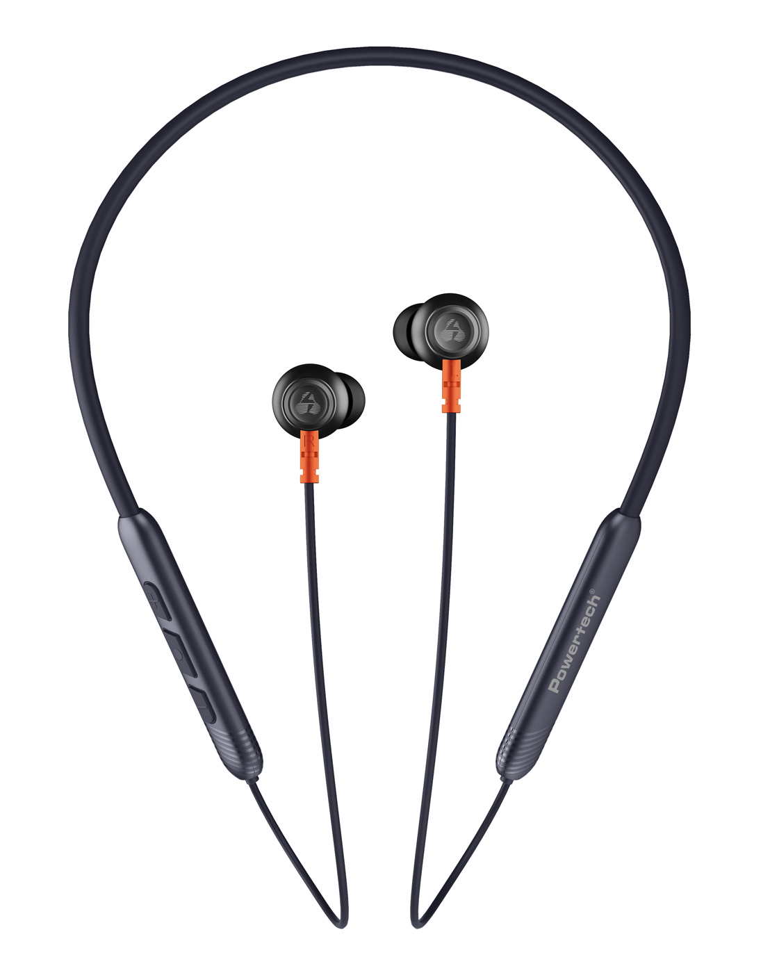 POWERTECH earphones PT-1228 με μαγνήτη, Bluetooth ENC 10mm 180mAh, μαύρα - POWERTECH 112822