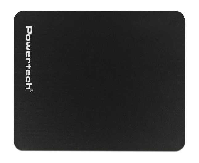 POWERTECH mouse pad PT-1292, 20x18cm, μαύρο - POWERTECH 114591