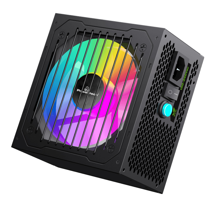 POWERTECH τροφοδοτικό PC PT-1311, 80PLUS Bronze, 700W, ATX, 120mm RGB Fan, Semi Modular - POWERTECH 115397