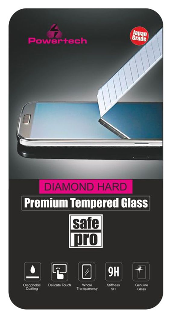POWERTECH Tempered Glass 9H(0.33MM) - IPhone 4 & 4s - POWERTECH 51386