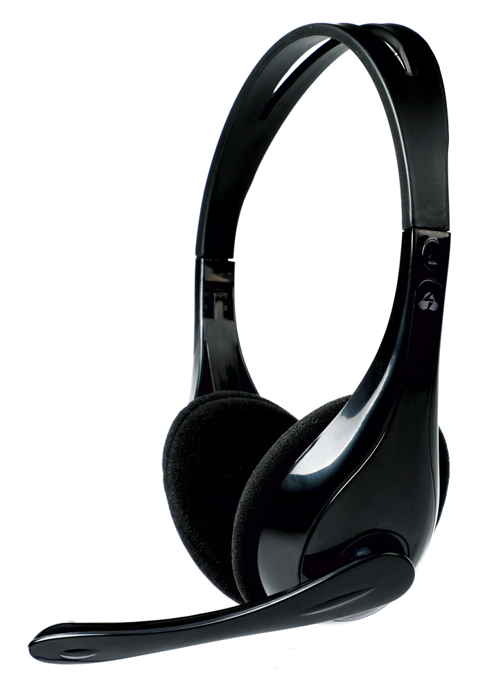POWERTECH Headphones με μικρόφωνο PT-734 105dB, 40mm, 3.5mm, 1.8m, μαύρο - POWERTECH 69586