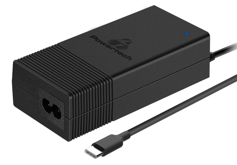 POWERTECH φορτιστής laptop PT-975, USB Type-C PD, universal, 65W, μαύρος - POWERTECH 89658