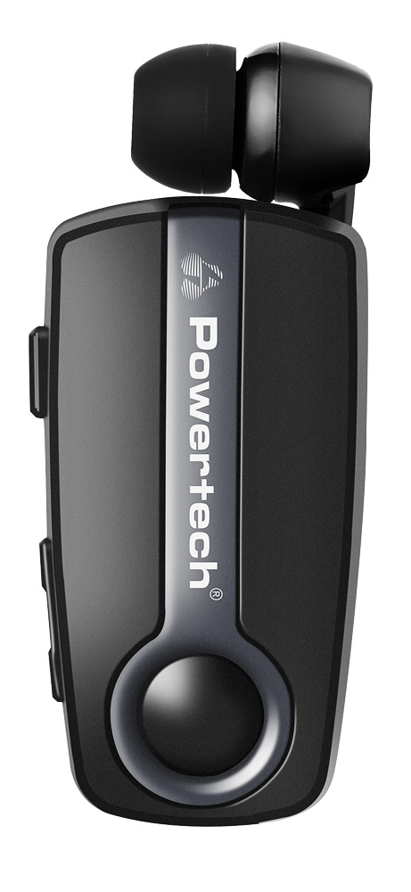 POWERTECH earphone Klipp 2 PT-998 multipoint, Bluetooth 5.1, USB-C, γκρι - POWERTECH 96548